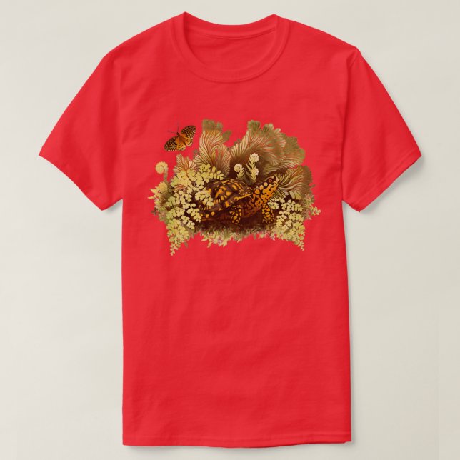 Östra Box Turtle T Shirt (Design framsida)