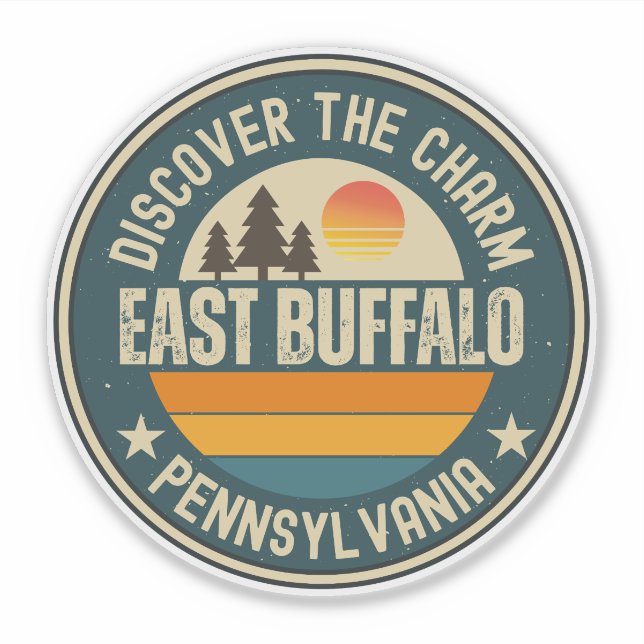 Östra Buffalo, Pennsylvania Klistermärken (Framsida)