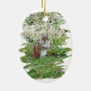 Östra Chipmunk Julgransprydnad Keramik