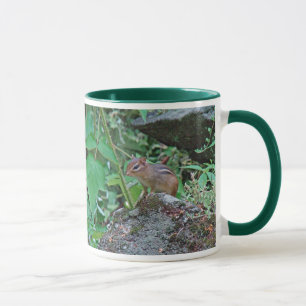 Östra Chipmunk på Sten Mugg
