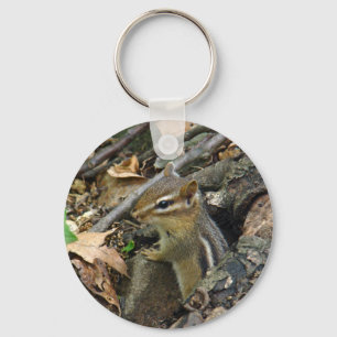 Östra Chipmunk - Tamias striatus Nyckelring