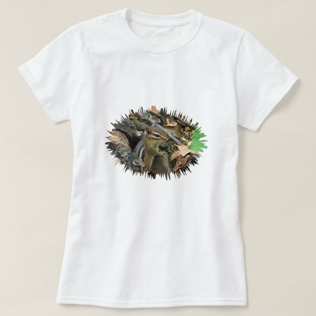 Östra Chipmunk - Tamias striatus T-shirt (Design framsida)