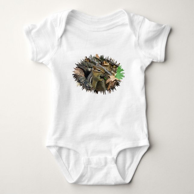 Östra Chipmunk - Tamias striatus T Shirt (Framsida)