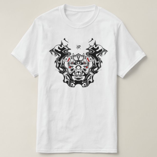 Östra demon dubbla ansikte v1 t shirt (Design framsida)