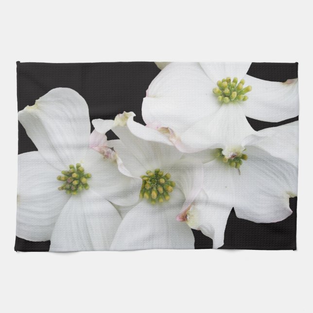 Östra Dogwood Blommars - Cornus florida Kökshandduk (Horisontell)