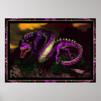 Östra Dragon av Michelle Wilder Poster