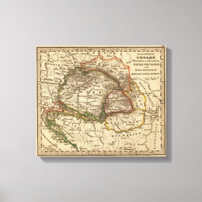 Östra Europa Canvastryck (Framsida)