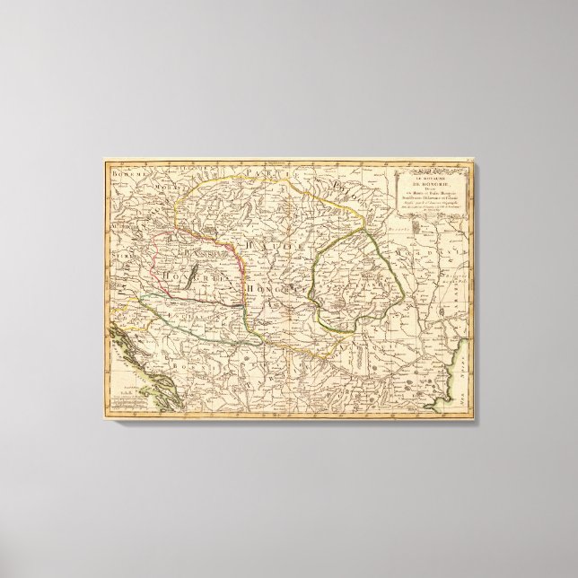 Östra Europa Canvastryck (Framsida)