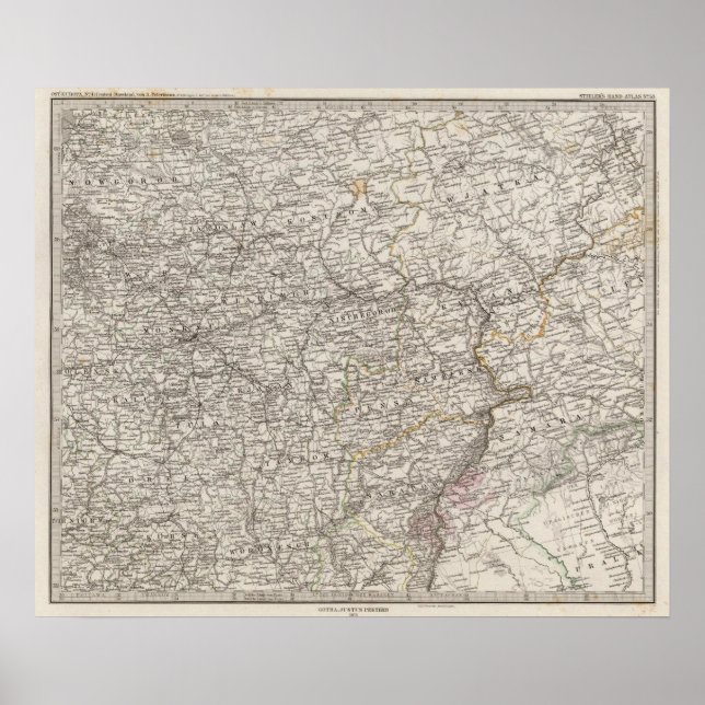 Östra Europa, centrala Ryssland Poster (Framsidan)