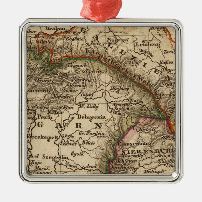 Östra Europa Julgransprydnad Metall (Framsidan)