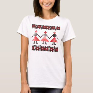 Östra Europa Mönster, traditionell folkgrupp, folk T Shirt