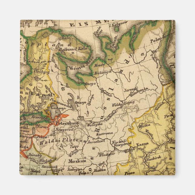 Östra Europa och Ryssland Magnet (Framsidan)