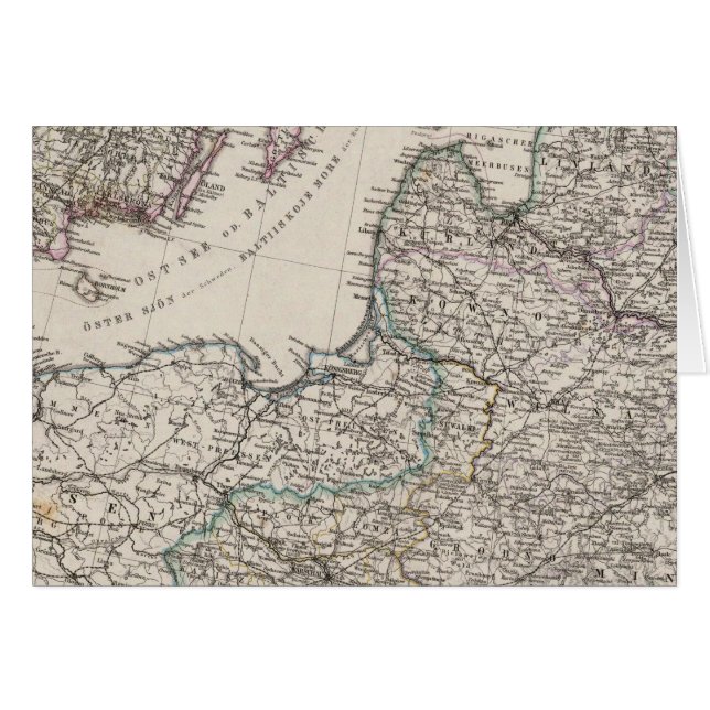 Östra Europa, Ryssland, Sverige Hälsningskort (Framsidan Horizontal)