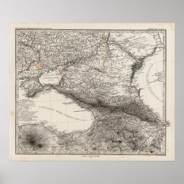 Östra Europa, Ryssland, Turkiet Poster (Framsidan)