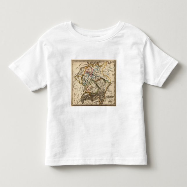 Östra - europékarta t-shirt (Framsida)