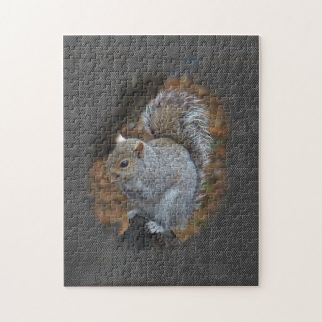Östra Grått Squirrel - Sciurus carolinensis Pussel (Vertikal)
