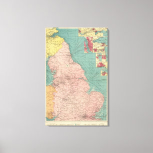 Östra hamnar i Underbara Britien Canvastryck