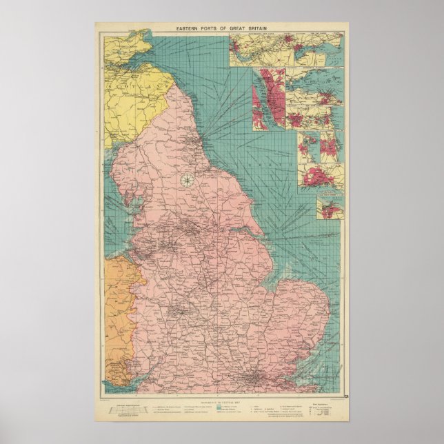 Östra hamnar i Underbara Britien Poster (Framsidan)