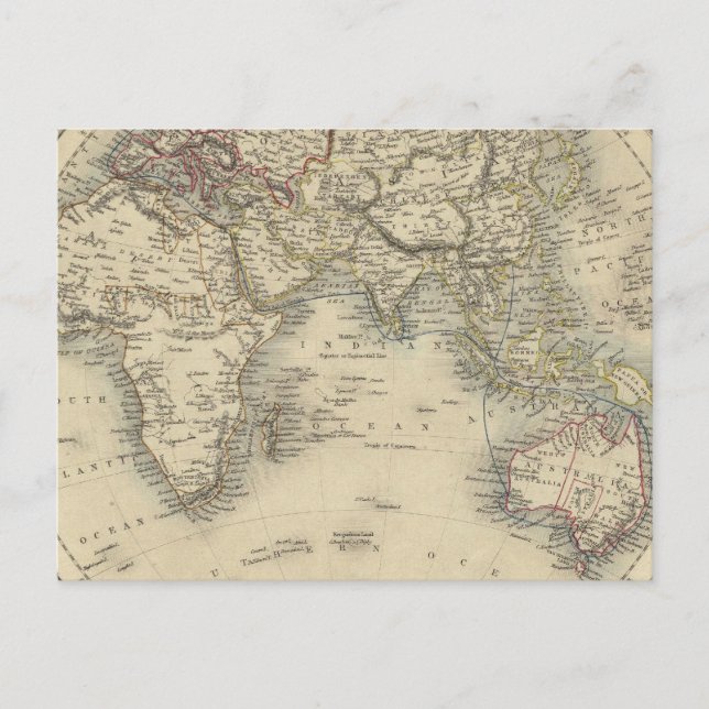 Östra Hemisphere 4 Vykort (Framsida)