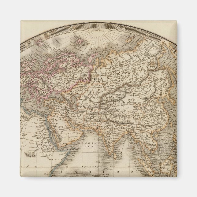 Östra Hemisphere 5 Magnet (Framsidan)