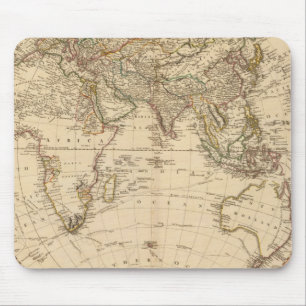 Östra Hemisphere Circular Karta Musmatta
