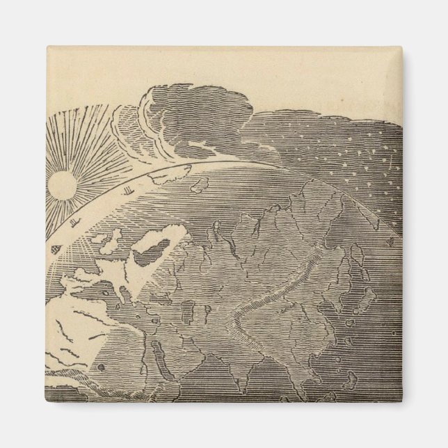 Östra Hemisphere Karta av Goodrich Magnet (Framsidan)