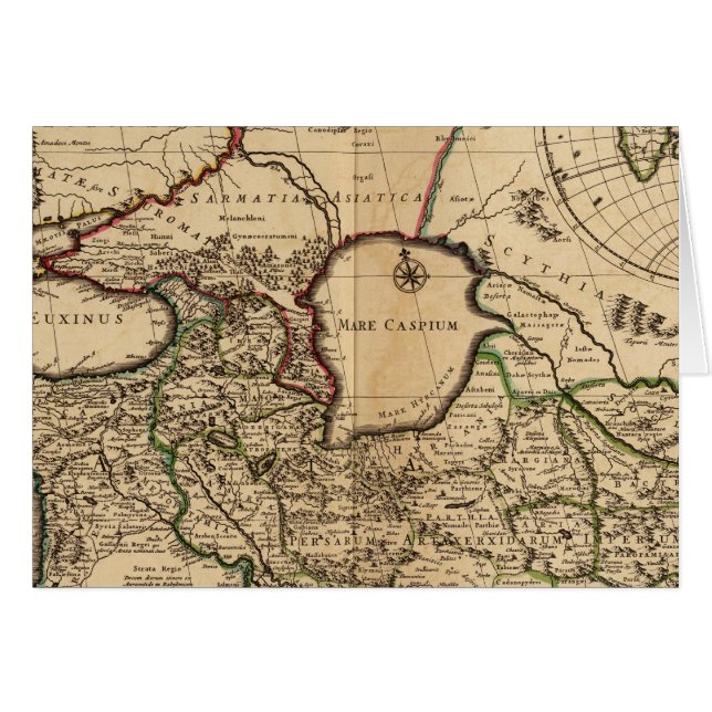 Östra Hemisphere och Rom Hälsningskort (Framsidan Horizontal)