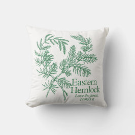 Östra Hemlock Kasta Pude - Älska Skogen Kudde
