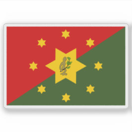 Östra Highlands Province flagga, Papua Nya Guinea Klistermärken