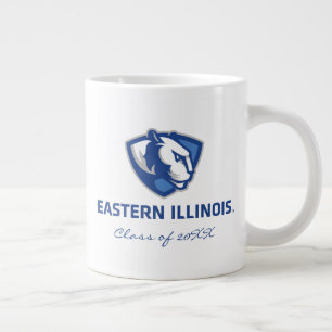 Östra Illinois Panthers Head and Wordmark Logotyp Jumbo Mugg