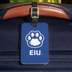 Östra Illinois Panthers Paw Print & EIU Bagagebricka