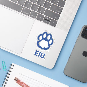 Östra Illinois Panthers Paw Print & EIU Klistermärken