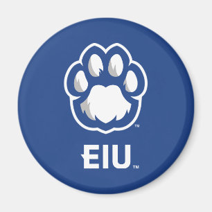 Östra Illinois Panthers Paw Print & EIU Magnet