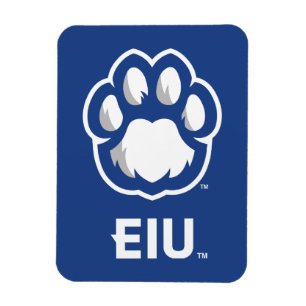 Östra Illinois Panthers Paw Print & EIU Magnet
