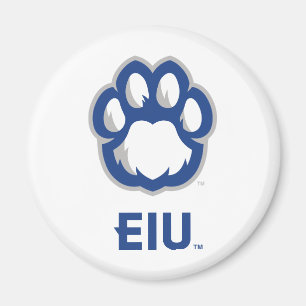 Östra Illinois Panthers Paw Print & EIU Magnet