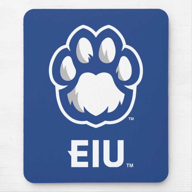 Östra Illinois Panthers Paw Print & EIU Musmatta (Framsidan)