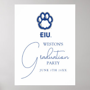 Östra Illinois Panthers Paw Print & EIU Poster
