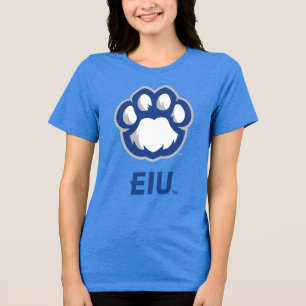 Östra Illinois Panthers Paw Print & EIU T Shirt