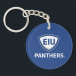 Östra Illinois Panthers Shield & Wordmark Logotyp<br><div class="desc">Med denna utformning kombineras två nyckel inslag som representerar Östra Illinois Universiteten (EIU). Längst upp visas akronymen "EIU" i fet, sans-serif brev i en skölliknande form, som återges i blått och grått. Denna sköld symboliserar styrka och skydd, som representerar universiteten värderingar. Under skölden presenteras "PANTHERS" i ord i ett fetstilt,...</div>