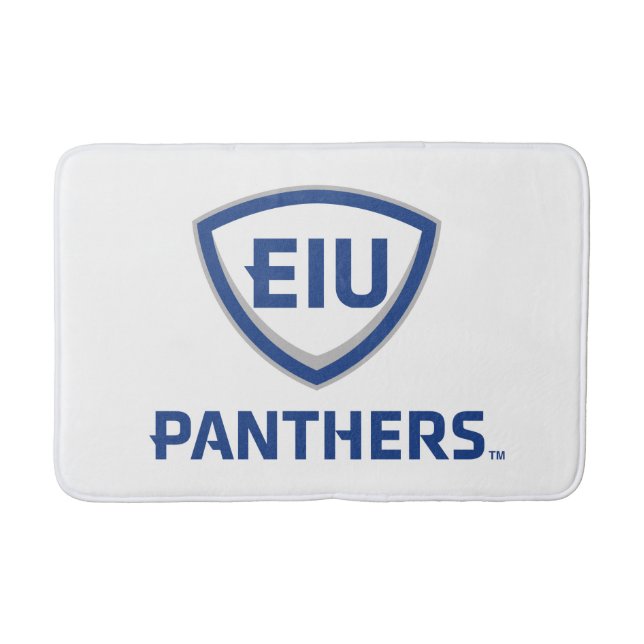 Östra Illinois Panthers Shield & Wordmark Logotyp Badrumsmatta (Framsidan)