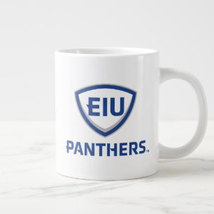 Östra Illinois Panthers Shield & Wordmark Logotyp Jumbo Mugg