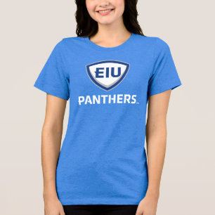 Östra Illinois Panthers Shield & Wordmark Logotyp T Shirt