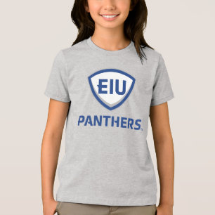 Östra Illinois Panthers Shield & Wordmark Logotyp T Shirt
