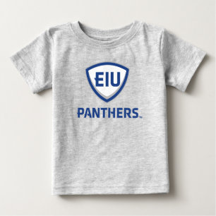 Östra Illinois Panthers Shield & Wordmark Logotyp T Shirt