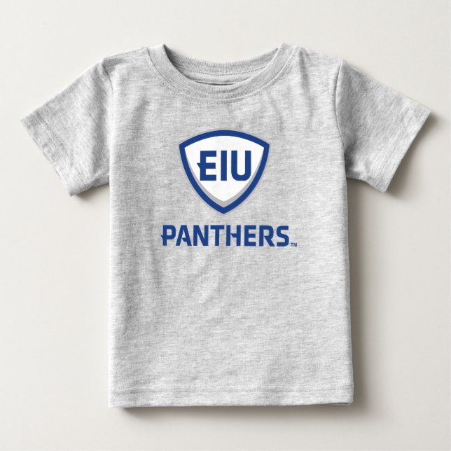 Östra Illinois Panthers Shield & Wordmark Logotyp T Shirt (Framsida)