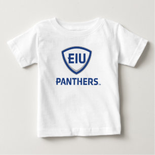 Östra Illinois Panthers Shield & Wordmark Logotyp T Shirt