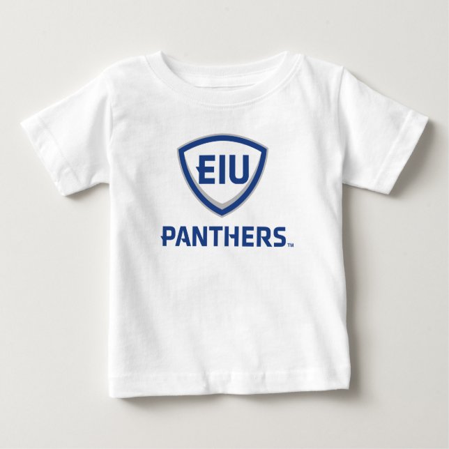 Östra Illinois Panthers Shield & Wordmark Logotyp T Shirt (Framsida)