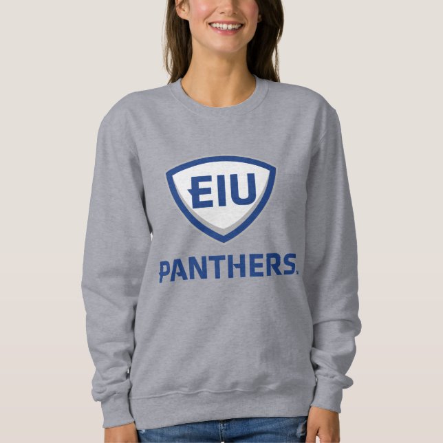 Östra Illinois Panthers Shield & Wordmark Logotyp T Shirt (Framsida)