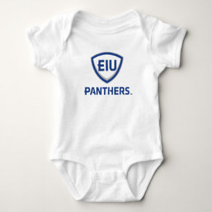 Östra Illinois Panthers Shield & Wordmark Logotyp T Shirt
