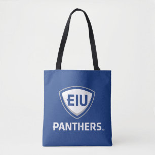 Östra Illinois Panthers Shield & Wordmark Logotyp Tygkasse